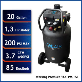 California Air Tools CALAIR-20013  High Pressure 20 Gallon 1.3 Hp Air Compressor